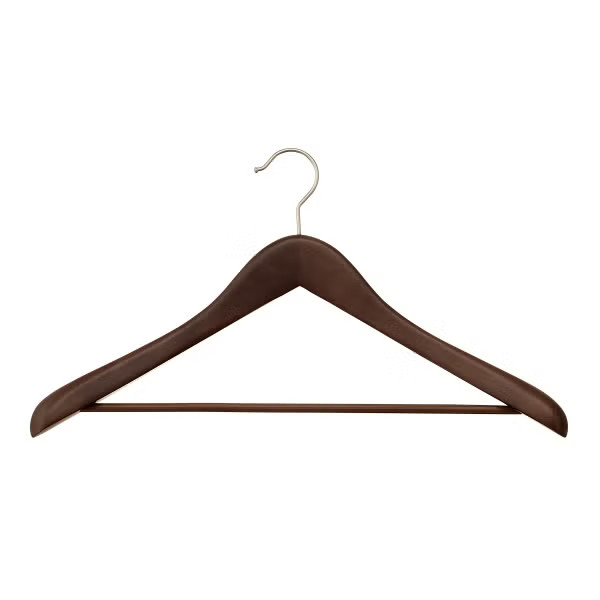 The Container Store Superior Wooden Coat Hanger with Ribbed Bar | The Container Store
