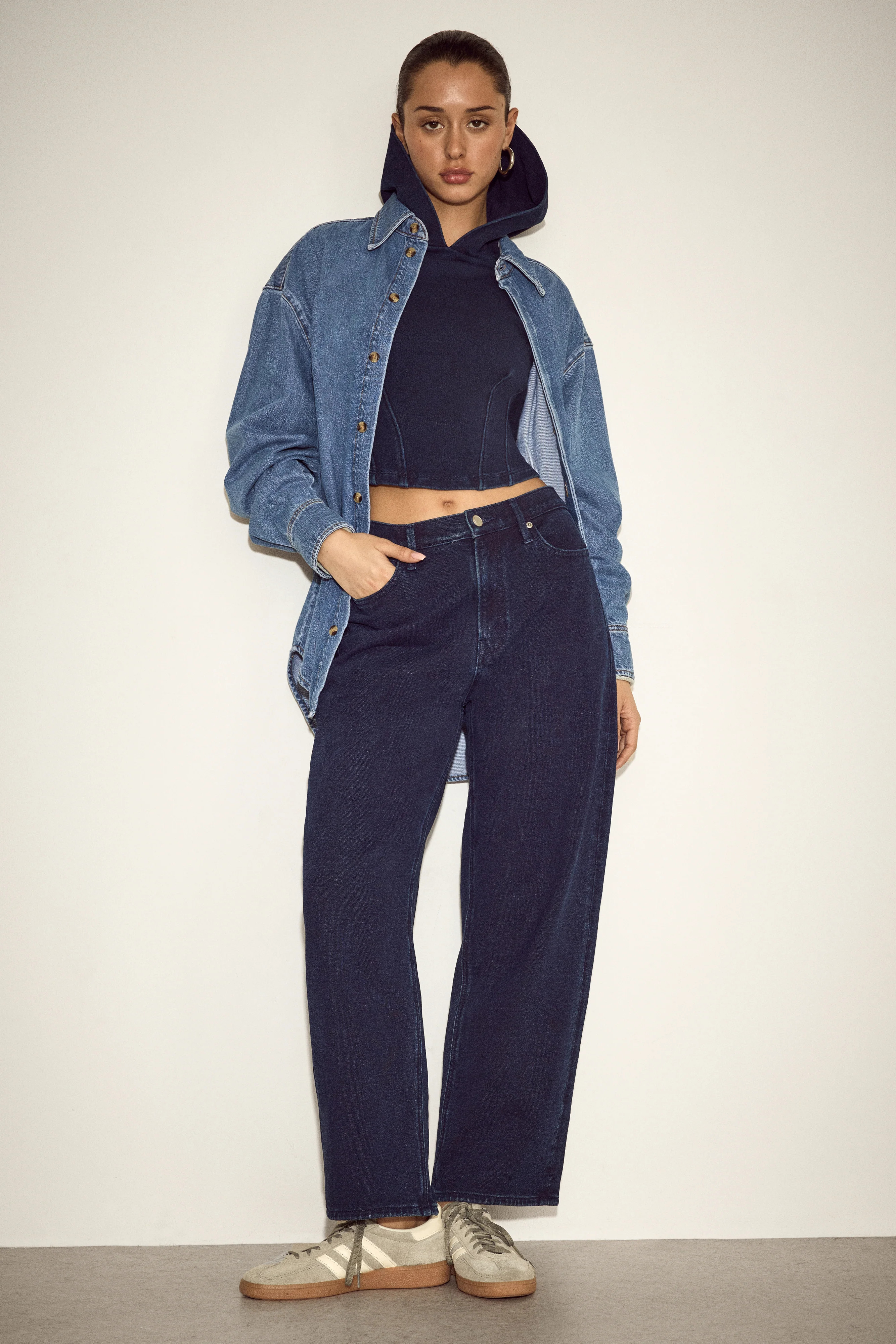 JEANIUS BARREL SWEATPANTS | INDIGO1029 - GOOD AMERICAN | Good American