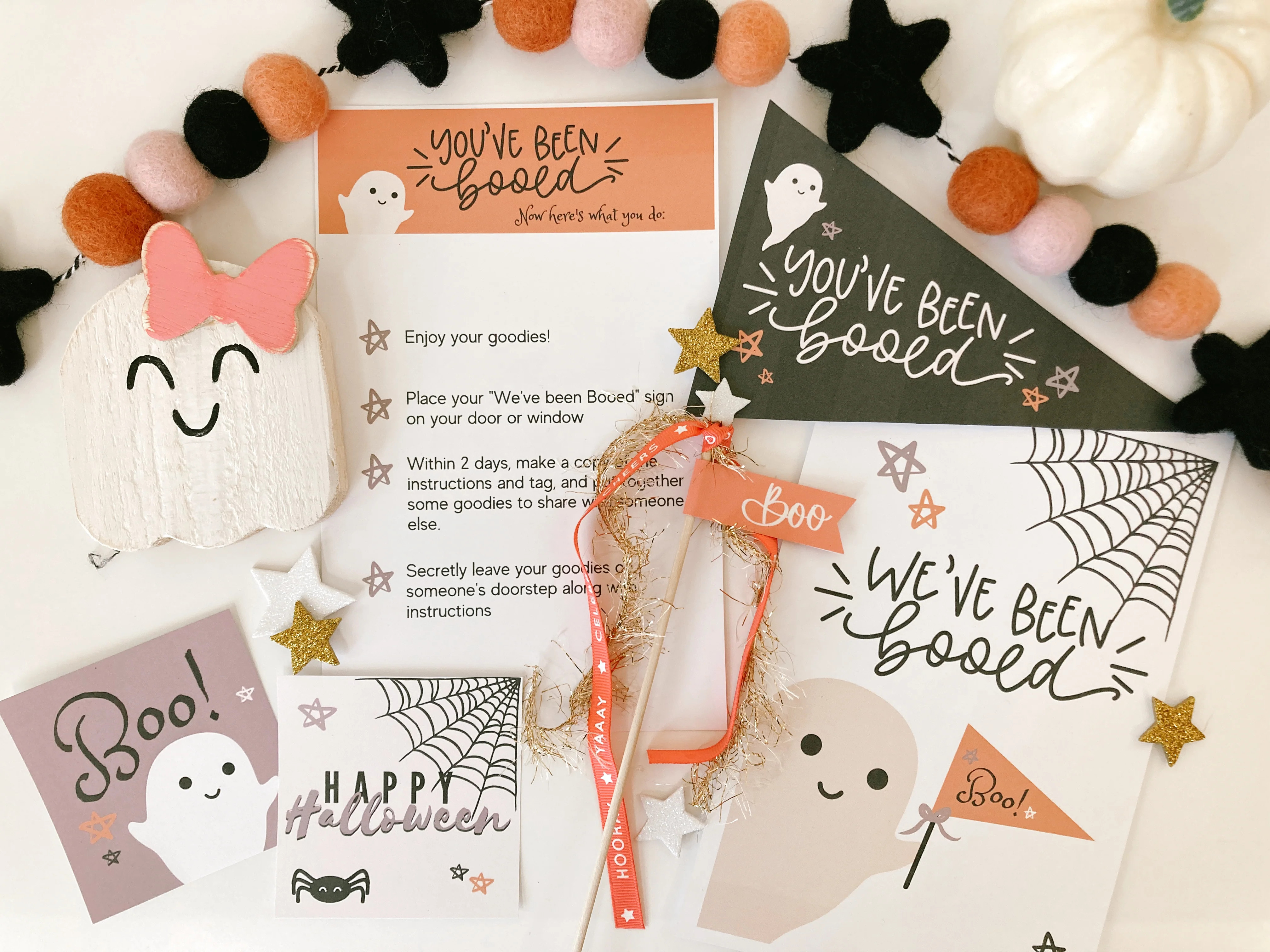 You've been Booed kit | Printable Bundle | The Letter Vee