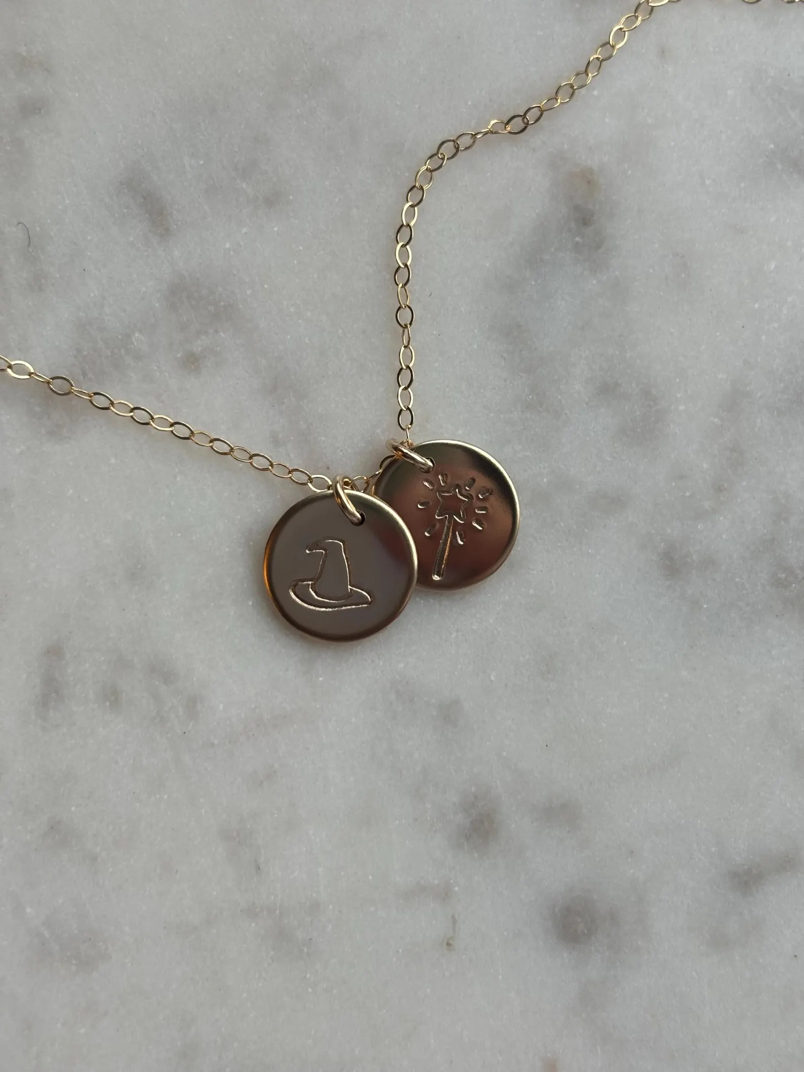 Dainty Wicked Necklace 14K Gold Filled or Sterling Silver, Gift for Theater Kid, Best Friends Gif... | Etsy (Global)