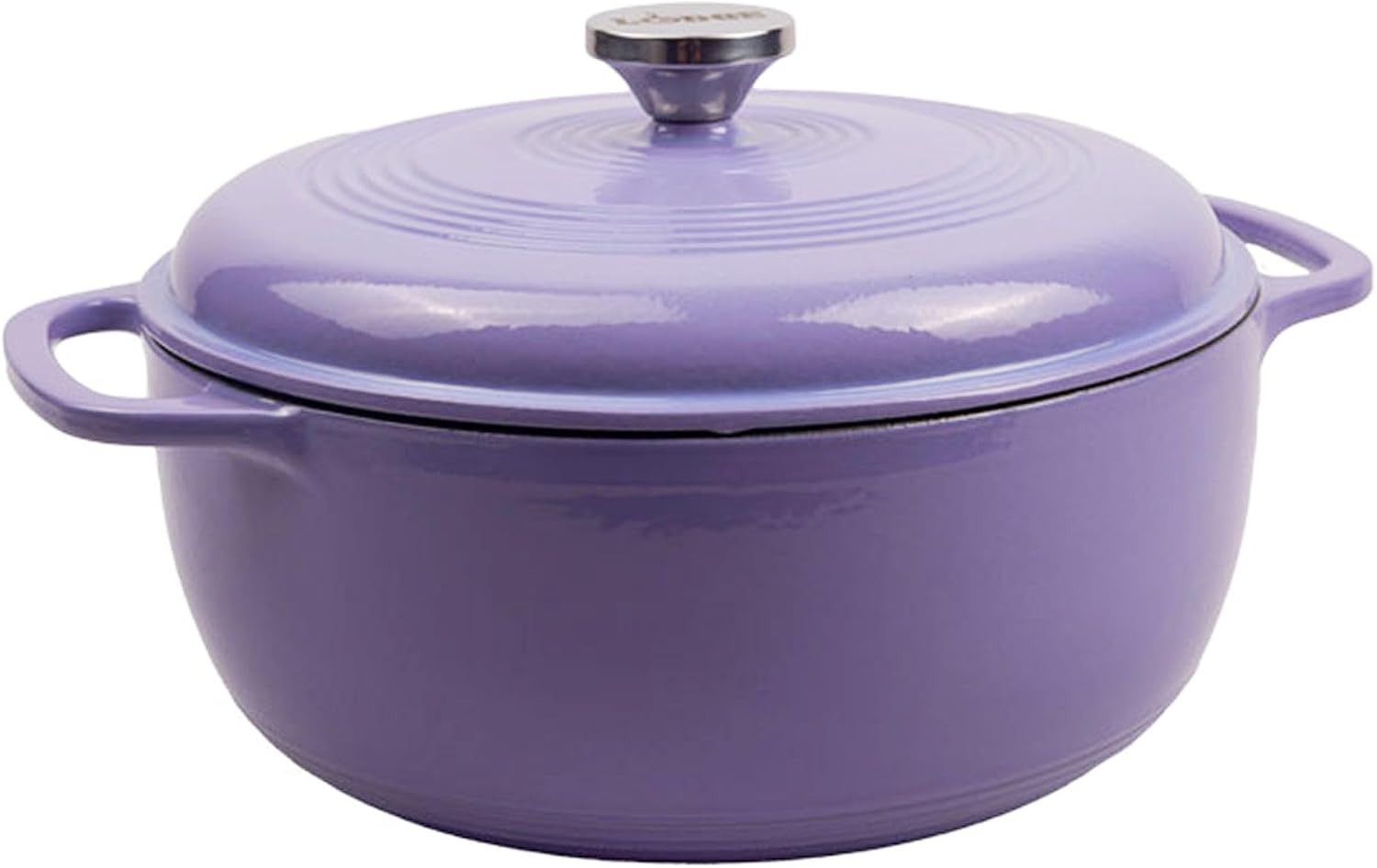 Lodge Essential Enamel Cast Iron Dutch Oven, 6 Quart, Lilac | Amazon (US)