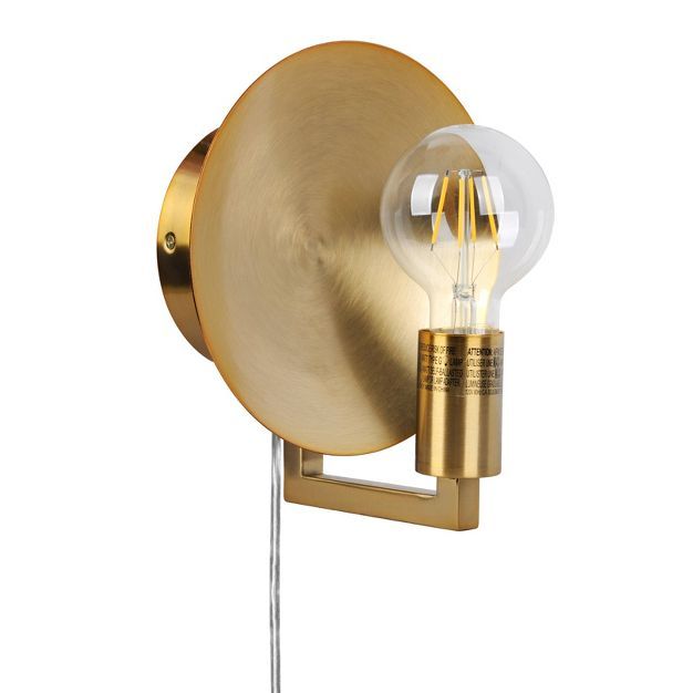 Sconce Reflector Lamp (Includes LED Light Bulb) Brass - Project 62™ | Target