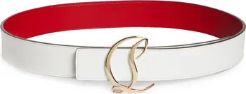 Logo Buckle Leather Belt | Nordstrom