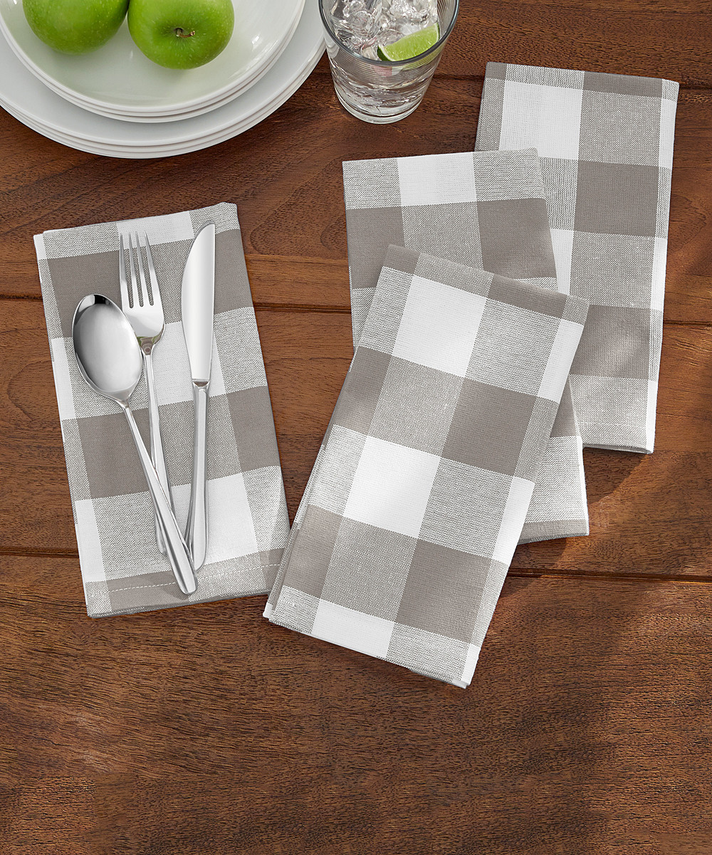Farmhouse Living Buffalo Check Napkins - Set of Four | Zulily