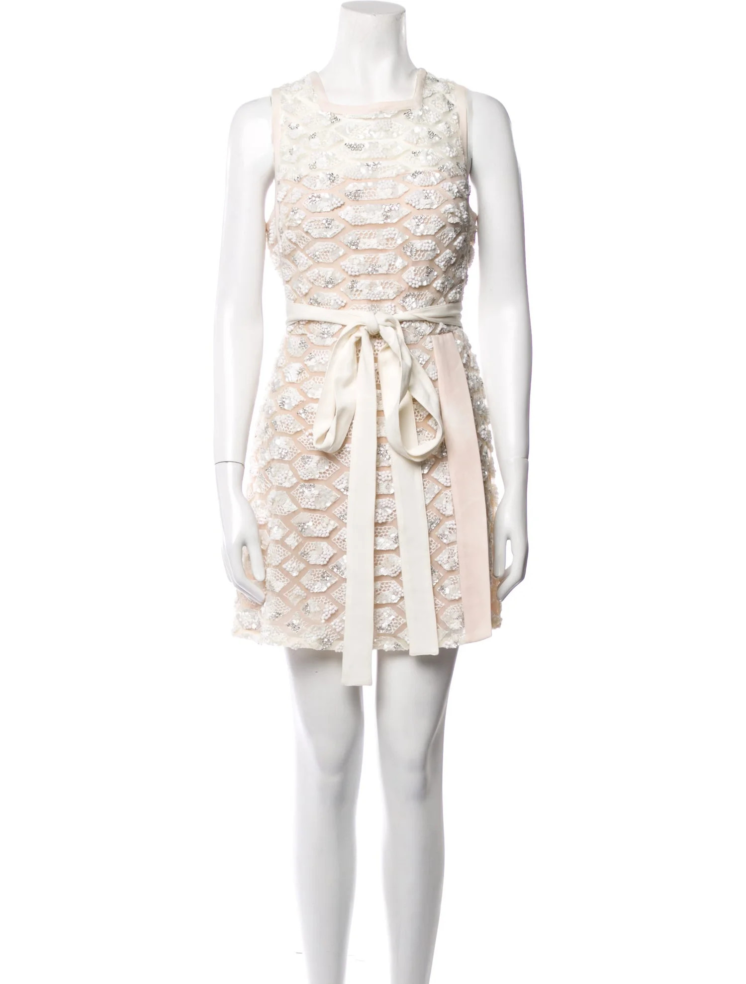 Square Neckline Mini Dress | The RealReal