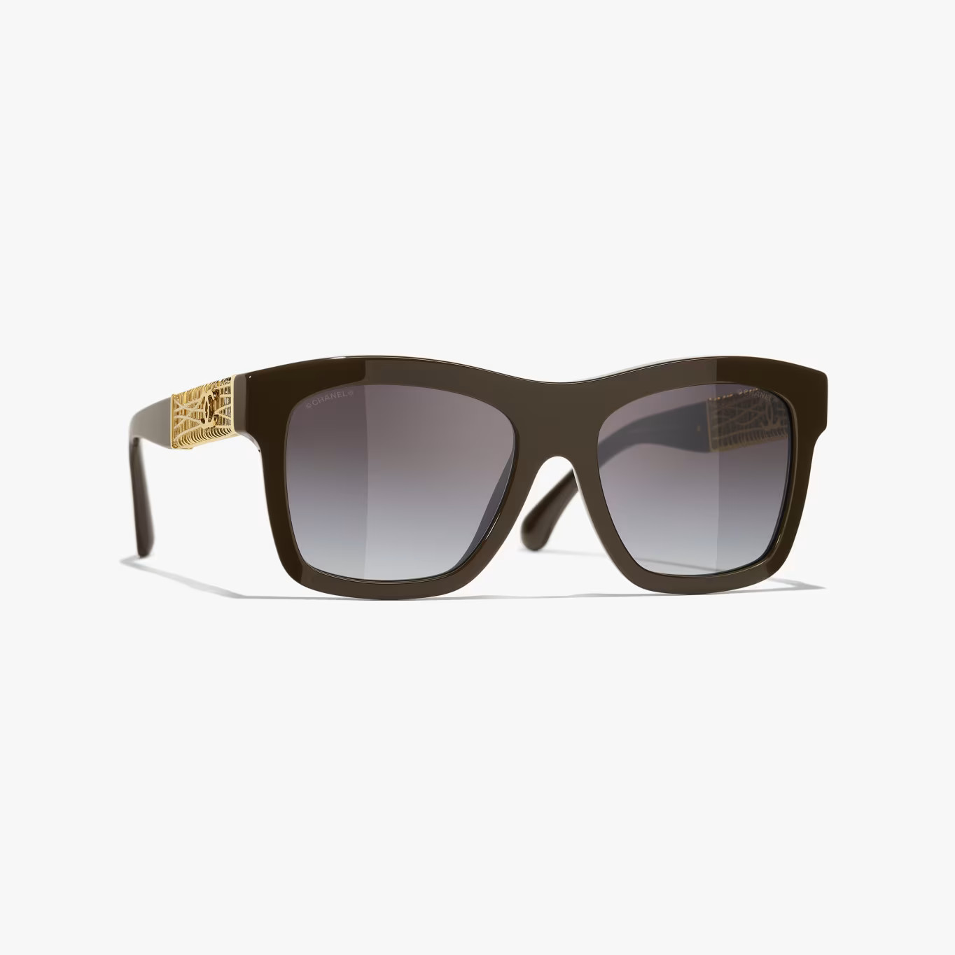 CHANEL Sunglasses: Square Sunglasses, acetate & metal — Fashion | CHANEL | Chanel, Inc. (US)