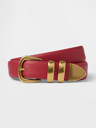 Vegan Leather Pebble Belt | Gap (US)