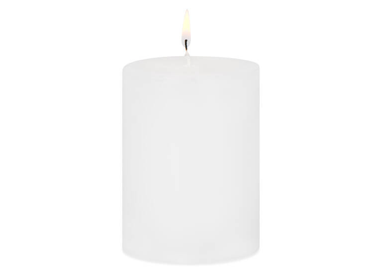 Cassa Candle 3x4 White Unscented | Urban Barn