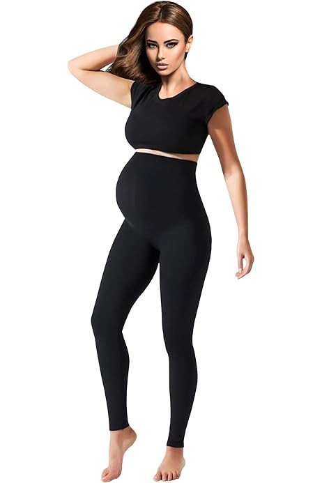 BLANQI Maternity Leggings, Over The Belly Pregnancy Tights, Moderate Support… | Amazon (US)