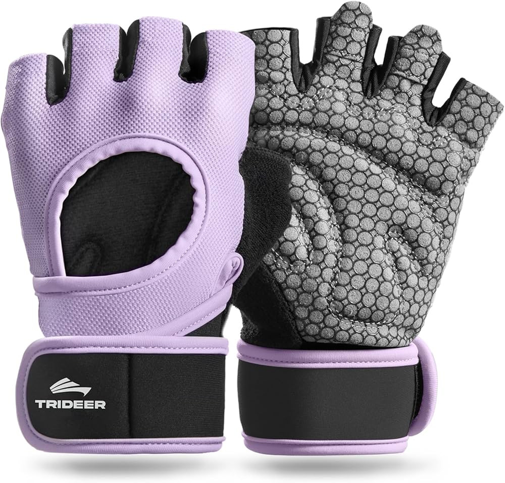 Trideer Weight Lifting Gloves for Women Men with Wrist Support, Workout Gloves Women Full Palm Pr... | Amazon (US)