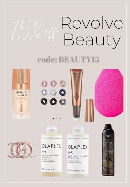 Revolve beauty sale 
15% off
Code: BEAUTY15 


#LTKunder50 #LTKsalealert #LTKbeauty