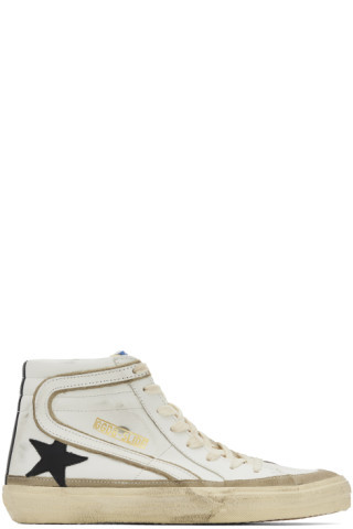 White Slide High-Top Sneakers | SSENSE