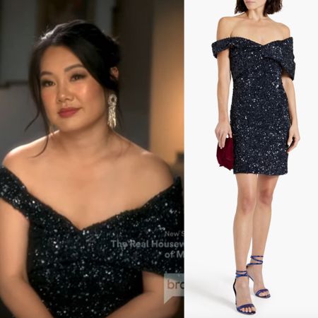 Crystal Kung Minkoff’s Navy Sequin Confessional Dress