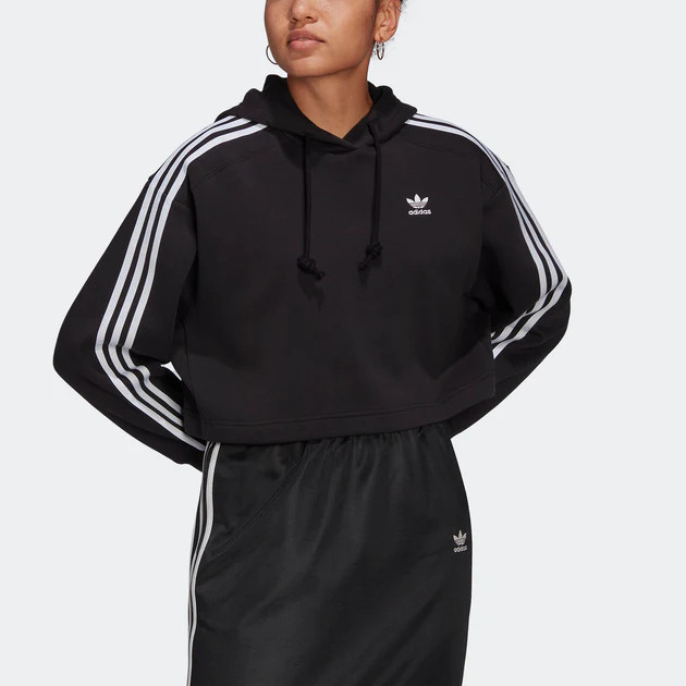 Women's adidas Adicolor Classics Crop Hoodie | Shop Premium Outlets