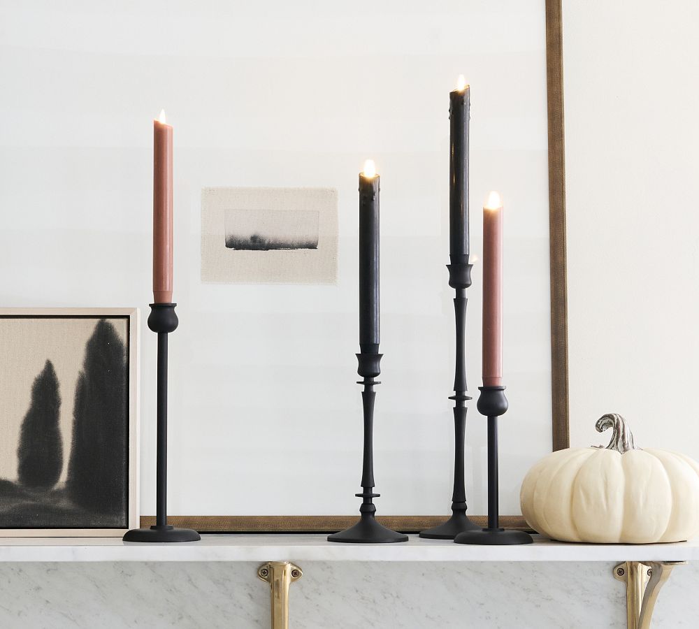 Booker Taper Candleholders | Pottery Barn (US)