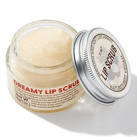 EJW Nourishing Lip Scrub - Infused with Coconut Oil, Olive Fruit Oil, and Jojoba Seed Oil, 1.05oz... | Amazon (US)