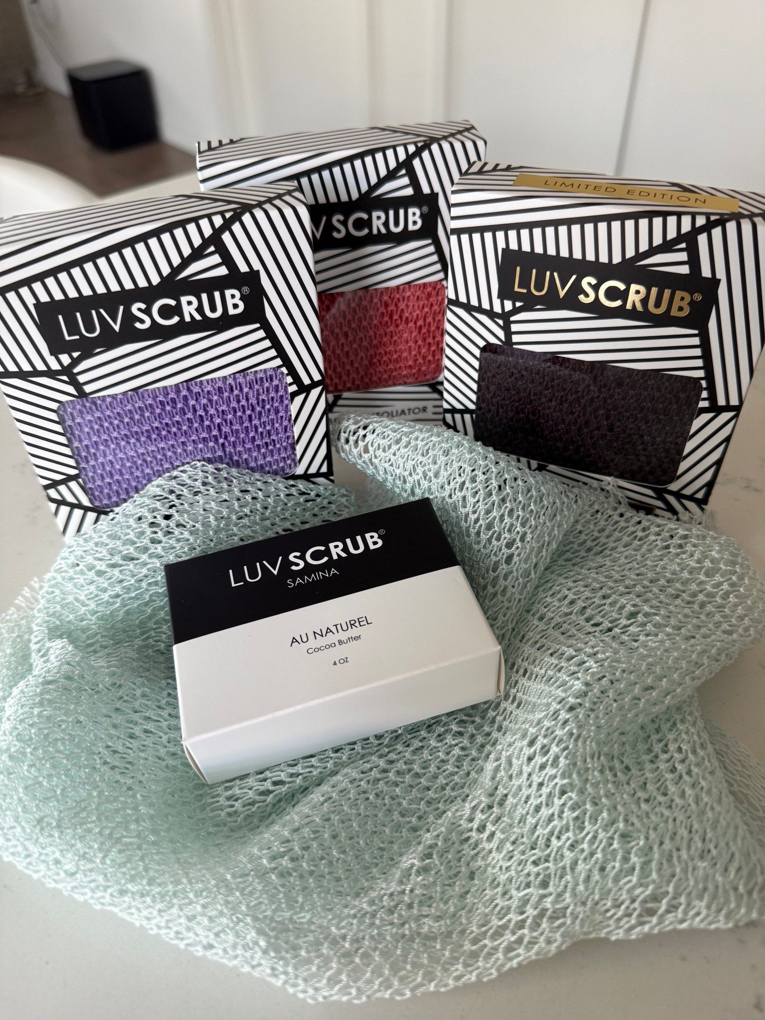 decided to get some more mesh body exfoliator's 😍 i really love how these make my skin feel. 🫧🛀 #supportblackownedbusinesses

colours: summer shower, naked sunset, luvender & crush

#LTKBeauty #LTKFindsUnder50