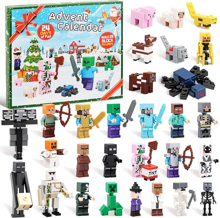 Christmas Advent Calendar 2025 Kids, 24 Days Countdown Calendar Toy Figures Building Blocks Inclu... | Amazon (US)