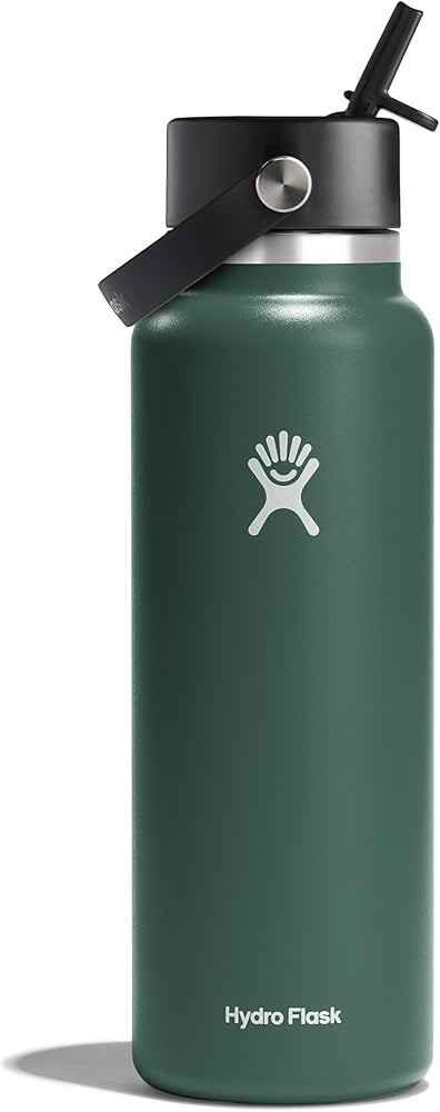 HYDRO FLASK Wide Mouth vacuum insulated stainless steel water bottle with leakproof closeable str... | Amazon (US)