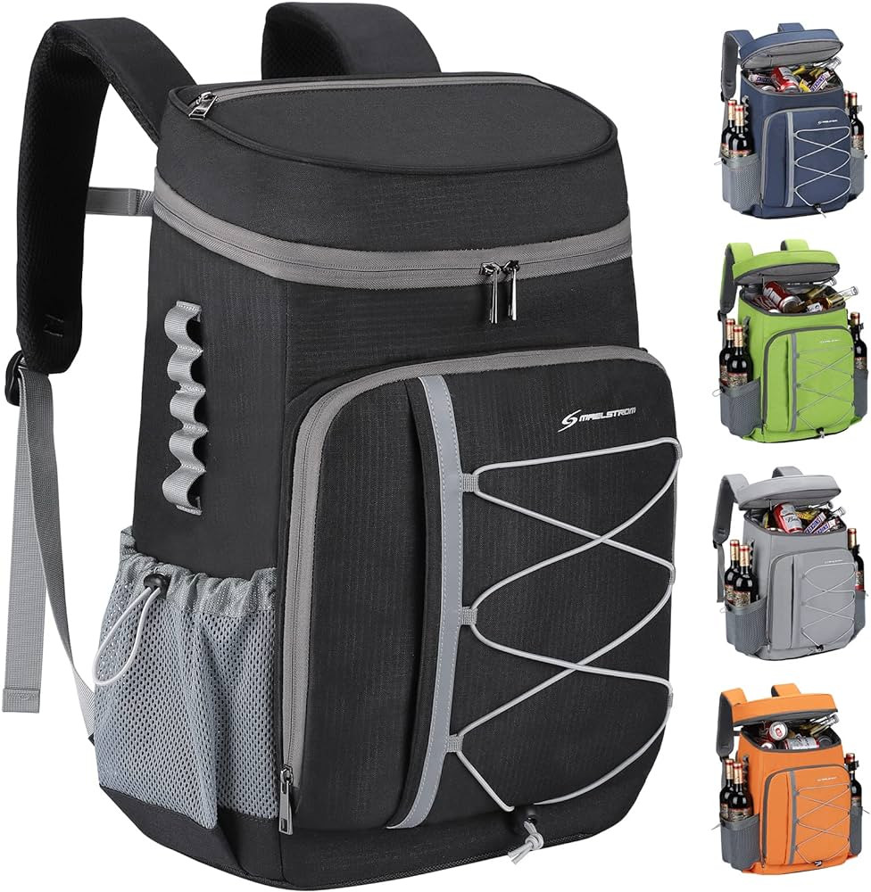 Maelstrom Cooler Backpack - 35/50 Can Insulated Soft Cooler Lunch Bag for Camping, Beach, Hiking ... | Amazon (US)