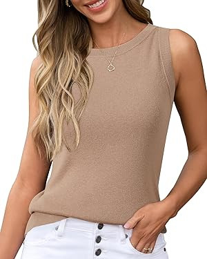 Arach&Cloz Women's Wool Blend Sweaters Non See Through All-Season Business Casual Tank 2026 | Amazon (US)