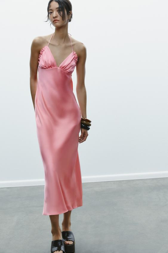 SATIN EFFECT DRESS | Zara US