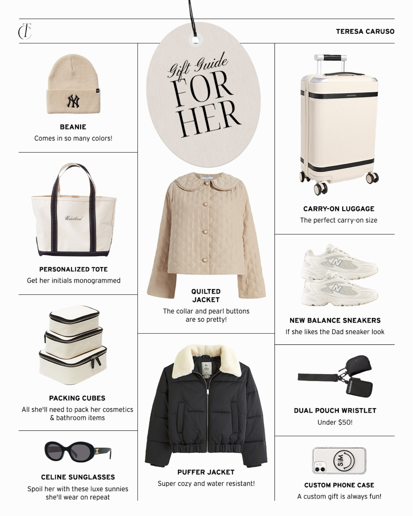 Gift ideas for her!

Gift guide, gifts for her, Christmas gifts, holiday gifts, Yankee cap, urban outfitters, packing cubes, new balance sneakers 

#LTKfindsunder100 #LTKGiftGuide #LTKHoliday