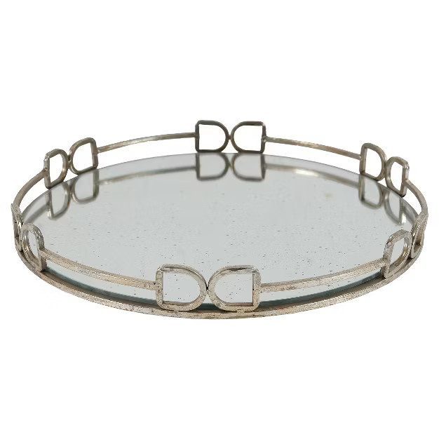 Round Decorative Tray with Mirrored Finish | Target