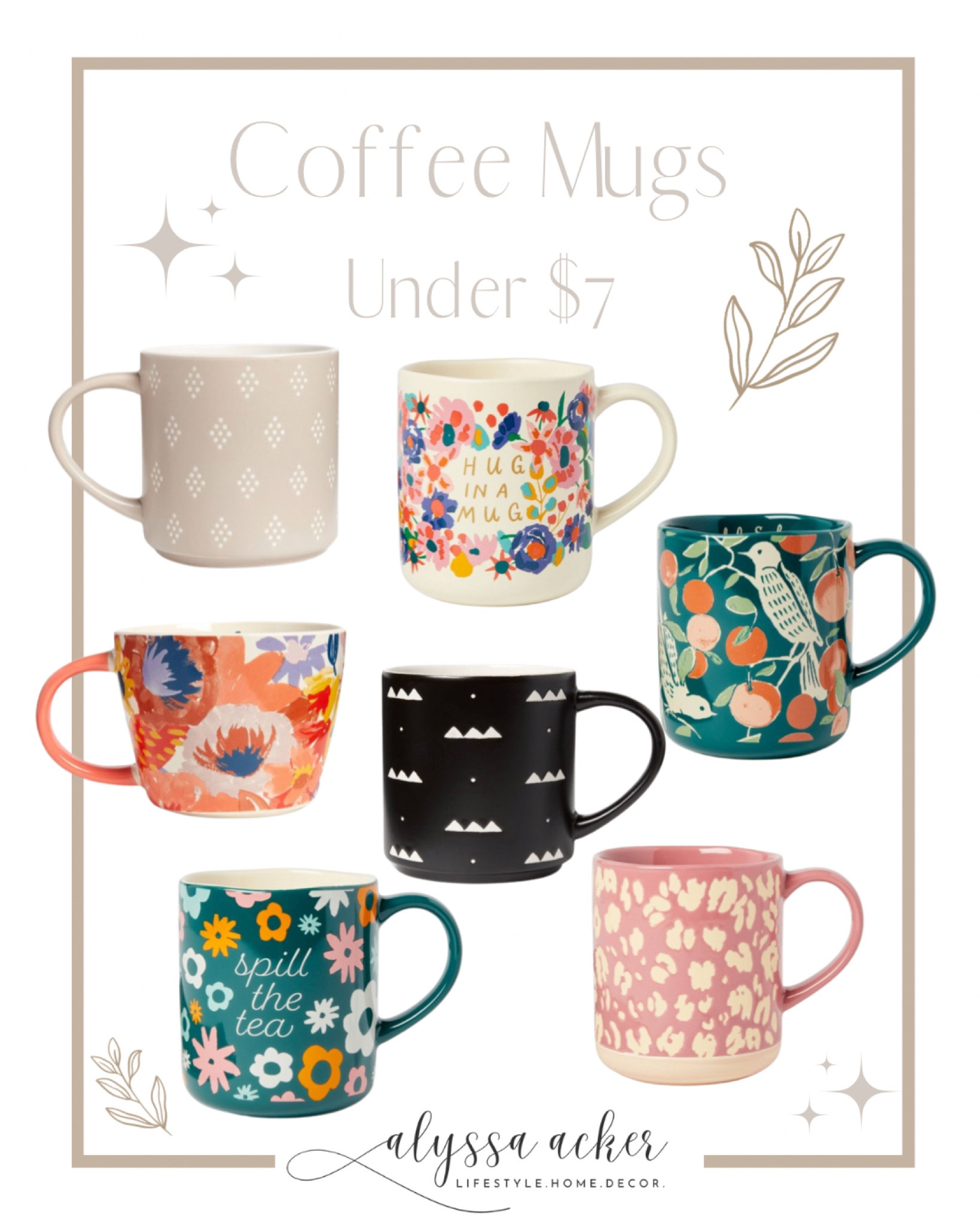 I’m “spilling the tea” and sharing my favorite coffee mugs at Target!!! 

Photo worthy coffee mugs that you just have to have!! Linked below!  


#LTKhome