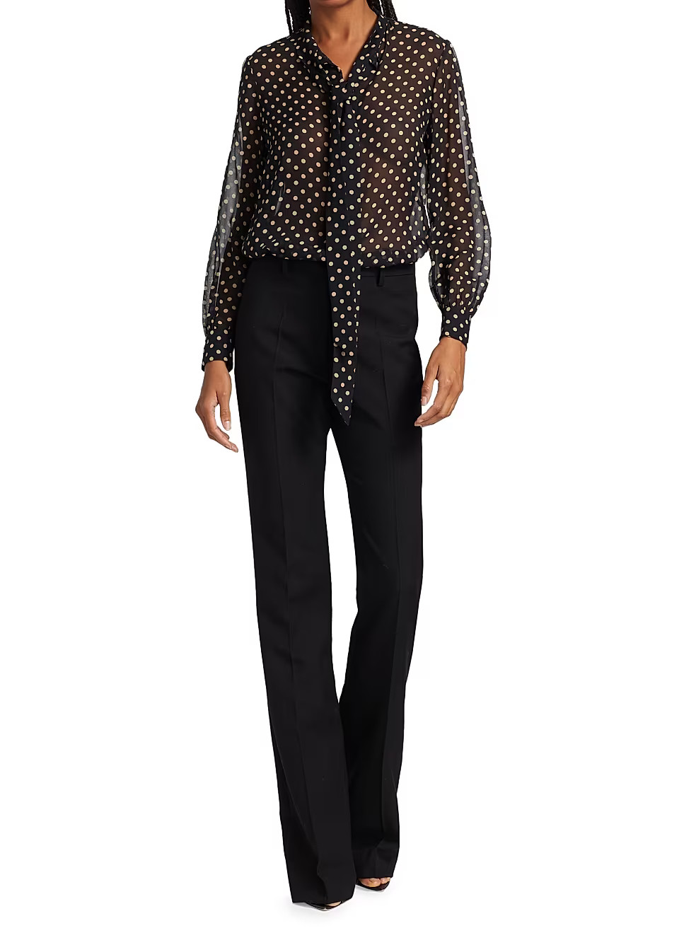 Carina Sheer Silk Top | Saks Fifth Avenue