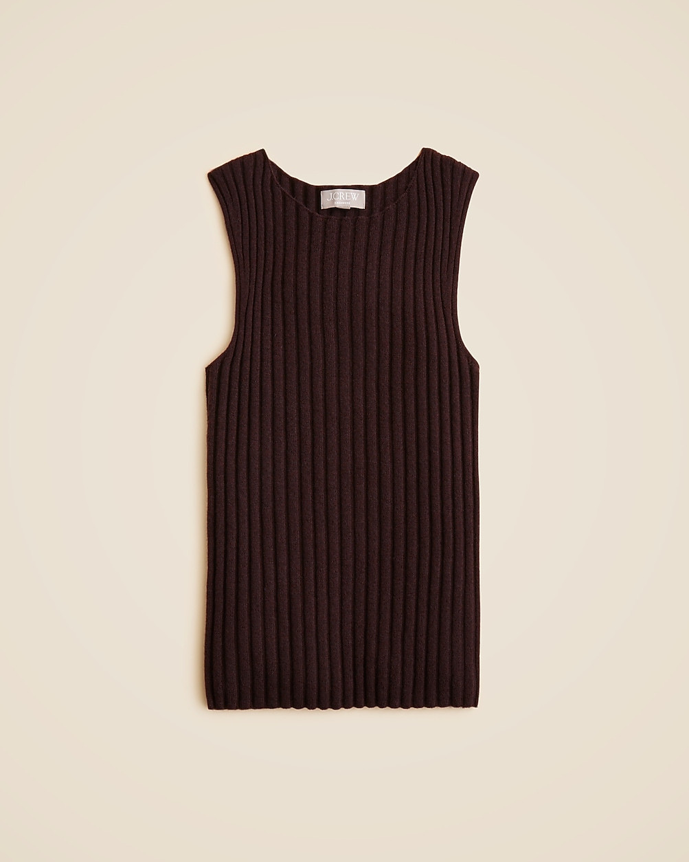 Wide-rib cashmere sweater shell | J. Crew US