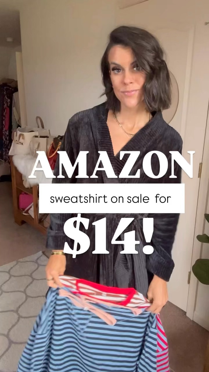 Amazon pullover on sale for $14.99 when you clip the 25% off coupon on the listing! Wearing Size medium in Amazon pullover, but could have done my regular size small. Size small in jeans and lounge pants (part of a set). Shoes all fit tts.

#LTKSeasonal #LTKFindsUnder100 #LTKSaleAlert