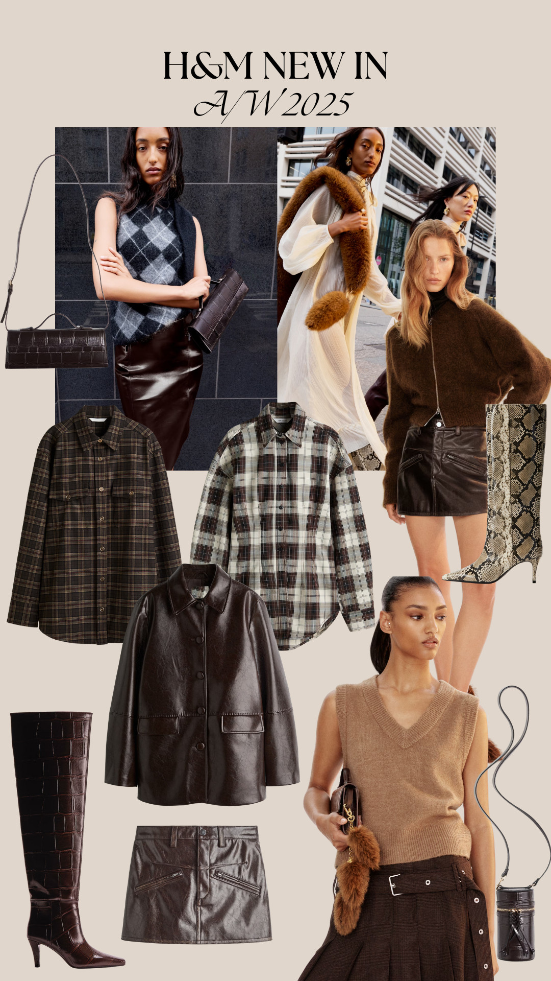 H&M A/W 2025, Mohair Cardigan, Sweater Vest, Mini Skirt, Coated Jacket, Flannel Shirt, Fluffy Scarf, Maxi Dress, Gilet, Dangle Earrings, Pencil Skirt, Satin Top, Knee-High Boots

#LTKstyletip #LTKautumn #LTKuk