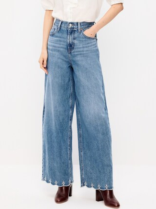 High-Waisted Baggy Wide-Leg Jeans | Old Navy (US)