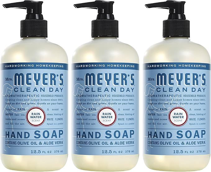 Mrs. Meyer's Hand Soap, Made with Essential Oils, Biodegradable Formula, Rain Water, 12.5 fl. oz ... | Amazon (US)