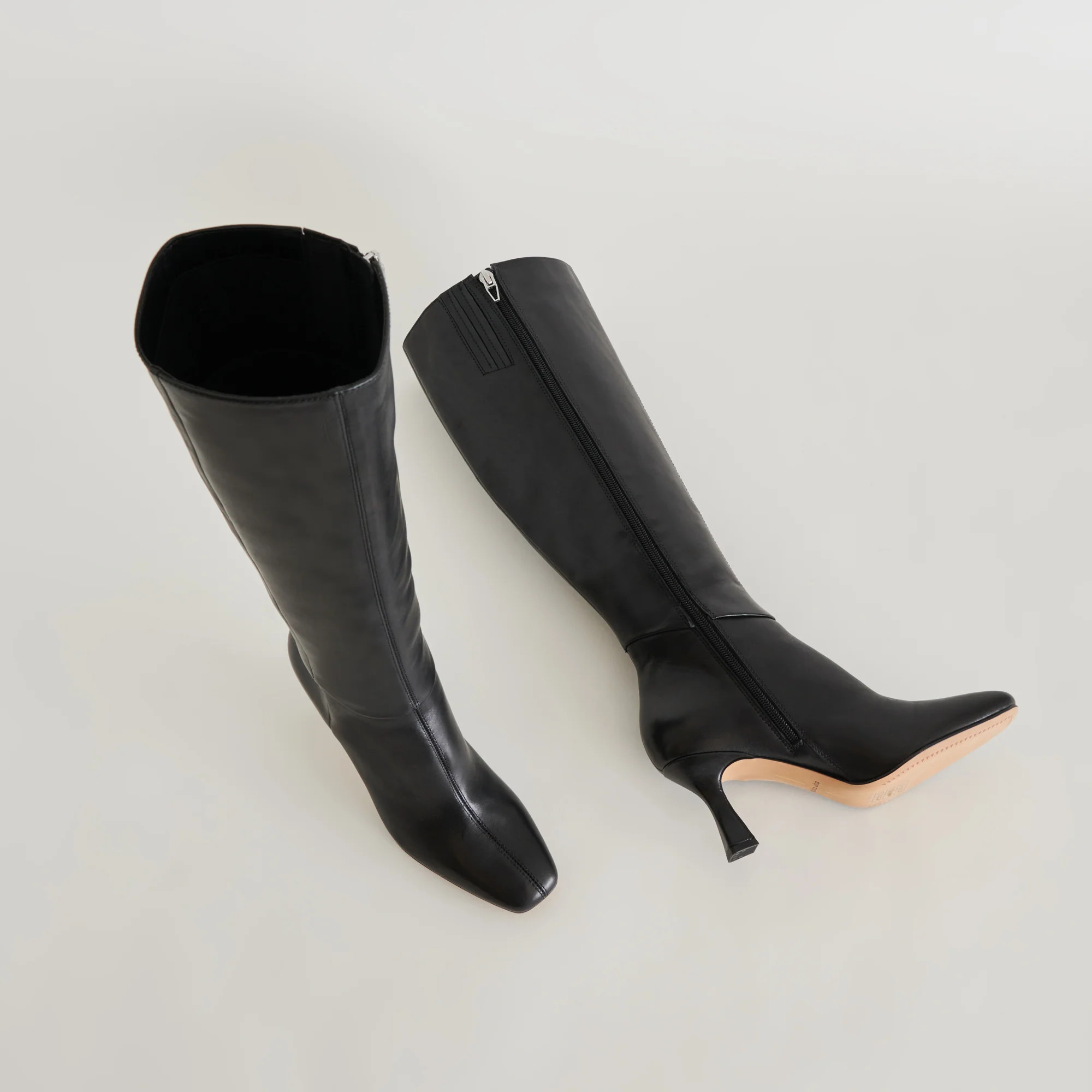 Gyra Black Leather Boots | Dolce Vita | DolceVita.com