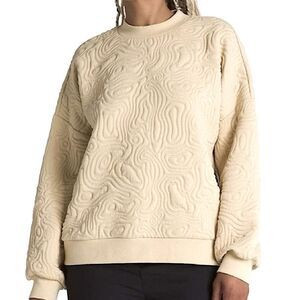 Vans NWT Women’s Cream Skate Maze Jersey Pullover Textured Sweatshirt Size Small | Poshmark