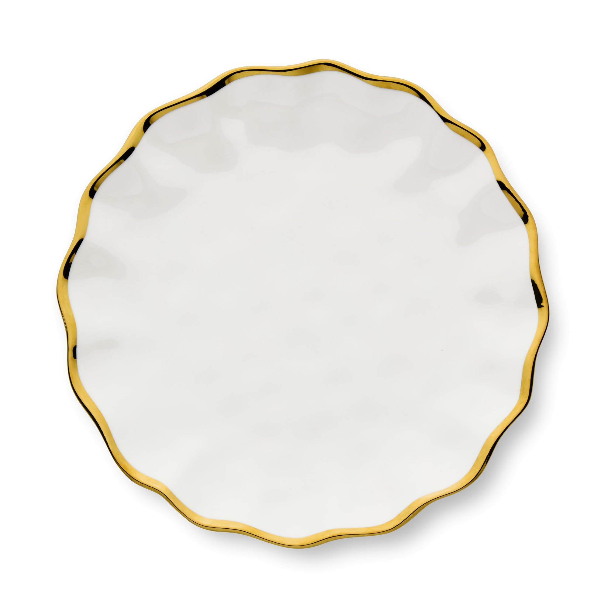 Certified International Regency Gold 11-Inch Porcelain Dinner Plates – Set of 4 Elegant Gold-Tr... | Amazon (US)