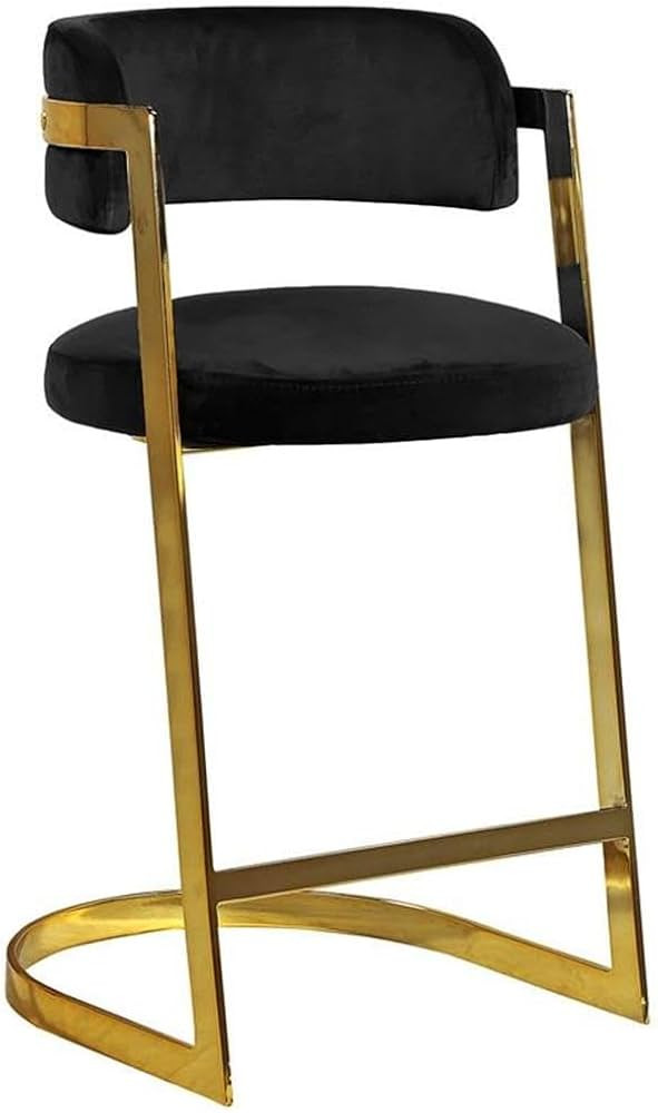 Meridian Furniture Stephanie Collection Modern | Contemporary Velvet Upholstered Counter Stool wi... | Amazon (US)