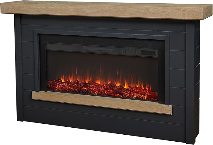 Real Flame Bernice 67" Landscape Electric Fireplace with Mantel | Amazon (US)