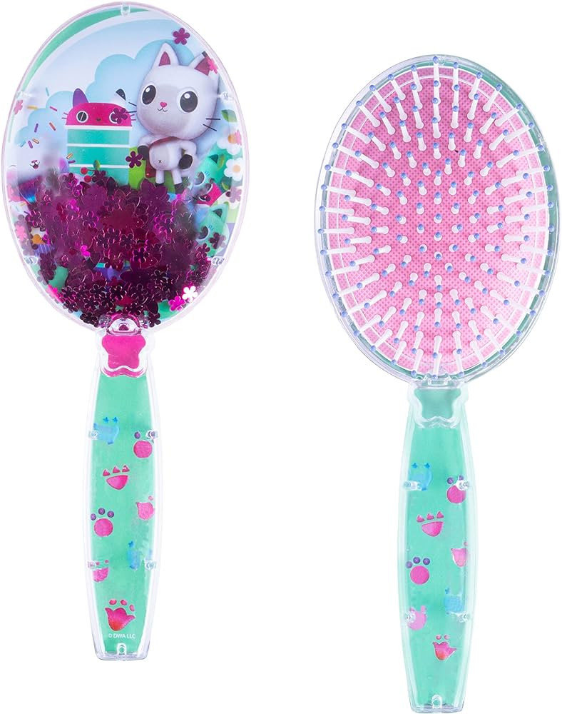Gabby's Dollhouse Hair Brush with Magical Sparkling Stars Confetti HairBrush - Kids Ages 3+ | Amazon (US)