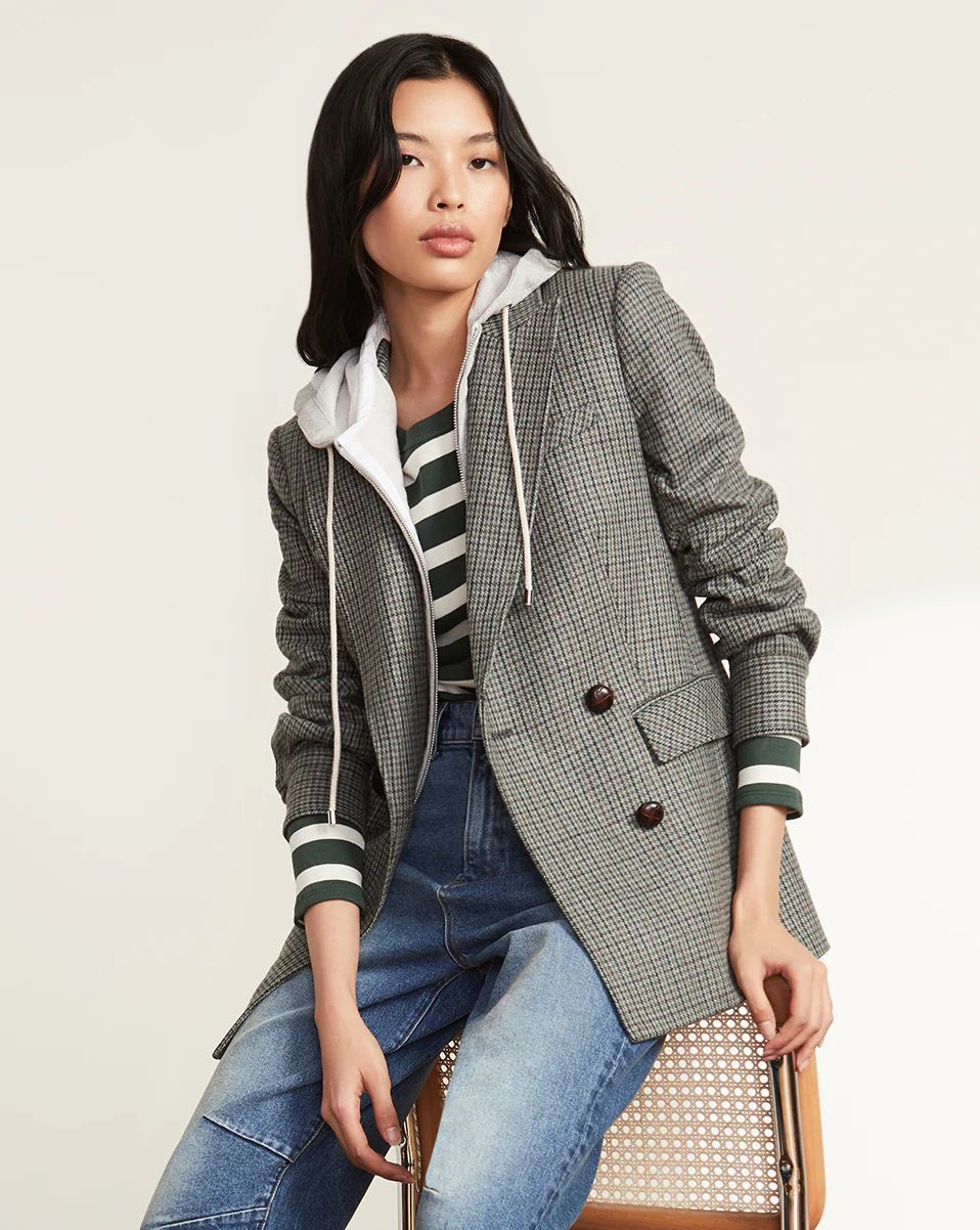 Pyle Houndstooth Dickey Jacket | Veronica Beard