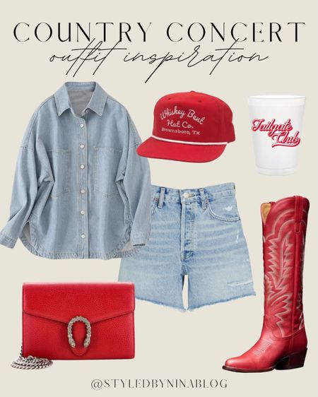 Country concert outfit inspiration - country concert outfits - black cowboy boots - nashville outfits - nashville bachelorette party outfits - cowboy hat trucker hat - vest top - denim shorts - Coachella outfits - festival outfits - red cowboy boots - country concert looks - tailgate outfits - Texas tech game day outfits 


Follow my shop @styledbyninablog 


#LTKtravel #LTKshoecrush #LTKFestival