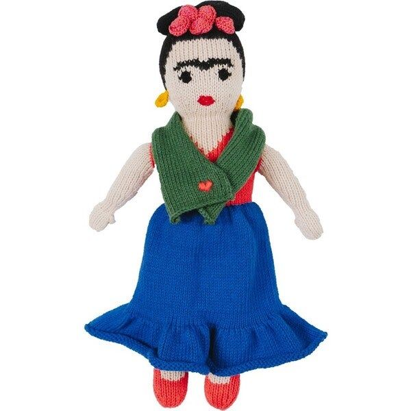 Knit Frida Kahlo Doll, Green and Blue - Global Goods Partners Dolls & Doll Accessories | Maisonet... | Maisonette