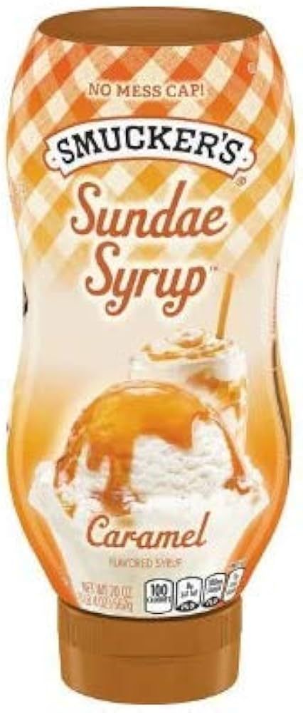 NXWVPC Smucker's Sundae Syrup, Caramel Flavored Syrup, 20 oz (Pack of 2) | Amazon (US)