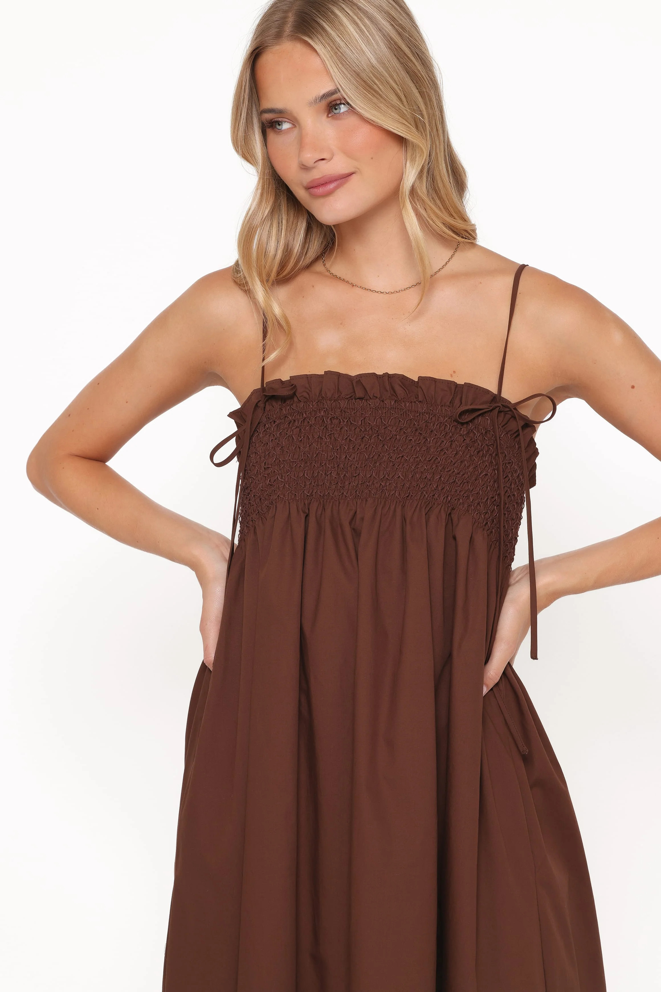 Josie Maxi Dress - Brown | Petal & Pup (US)
