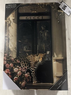 Wall Art Gucci storefront unbranded canvas 30 in tall c 20 in wide | eBay US
