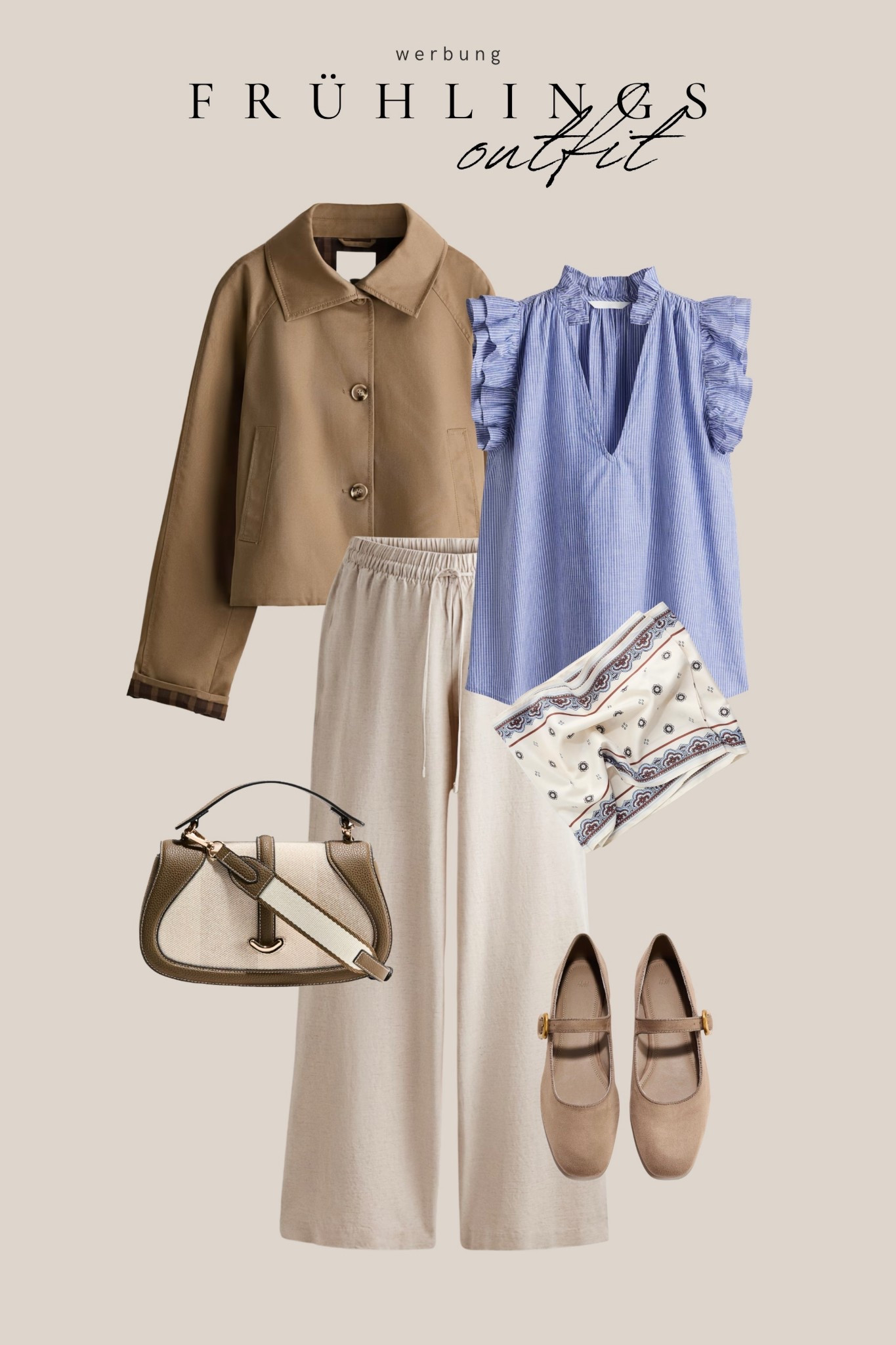 Das perfekte Outfit für den Frühling und Sommer von H&M mit der leichten Leinenmix Hose, der Bluse mit Volants und den beliebten Mary-Janes. 

#LTKspring #LTKdeutschland #LTKstyletip