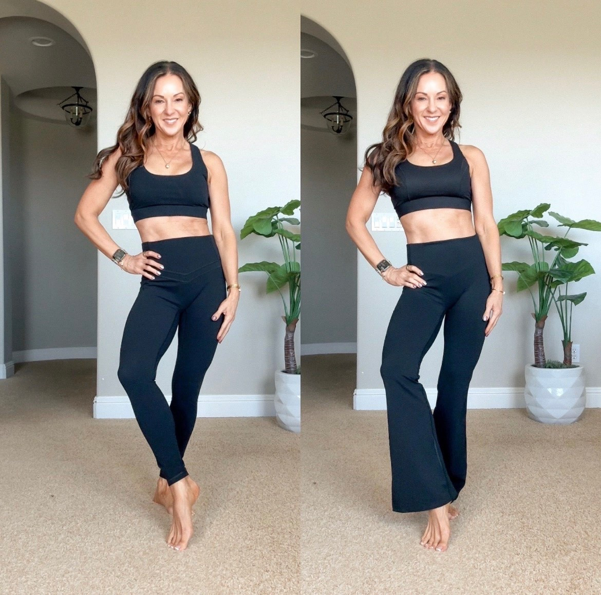Summer ready with the perfect black active set! High-waisted leggings + supportive crop top, ideal for workouts, errands, or lounging in style. Comfortable, flattering, and easy to mix & match. 

Active set, high-waisted leggings, black crop top, summer workout gear, casual activewear, versatile set, comfy outfit, everyday style, EverydayHolly

#LTKPetite #LTKOver40 #LTKActive