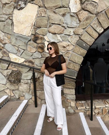 Sandal + bag dupes are Amazon
Top + pants are sold out so similar are linked! 

#LTKFind #LTKtravel #LTKstyletip